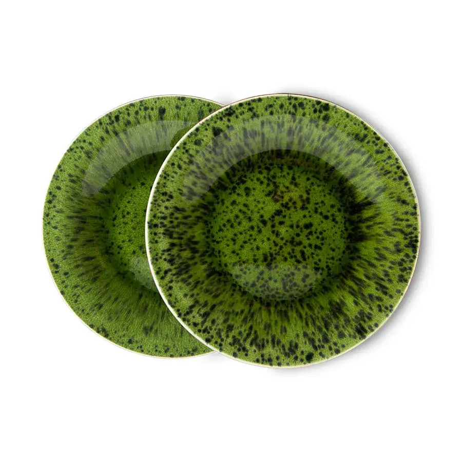 The Emeralds tallerken 2-pakning Ø21,6 cm, Grønn
