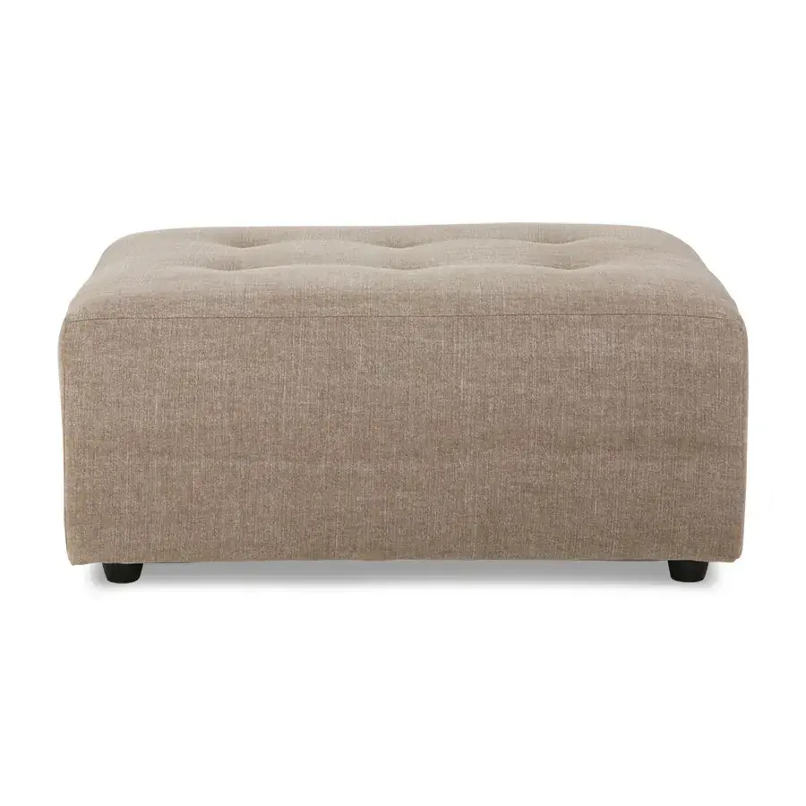 Vint sofamodul fotskammel 94x43 cm, Taupe