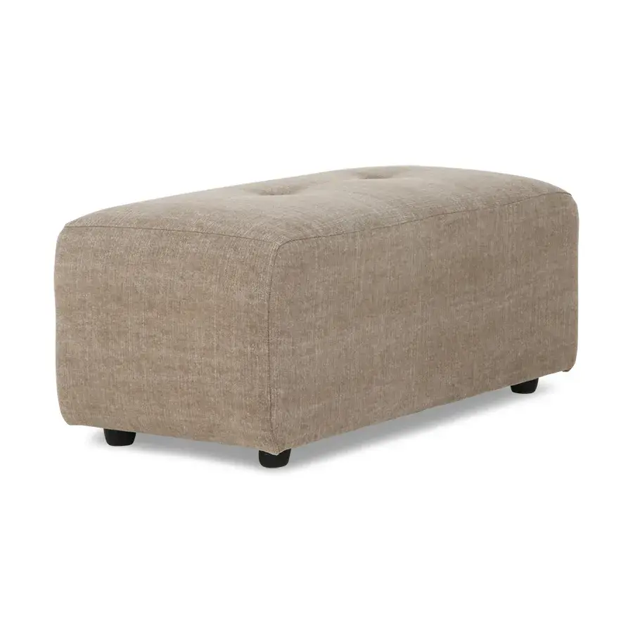 Vint sofamodul fotskammel S 47x43 cm, Taupe