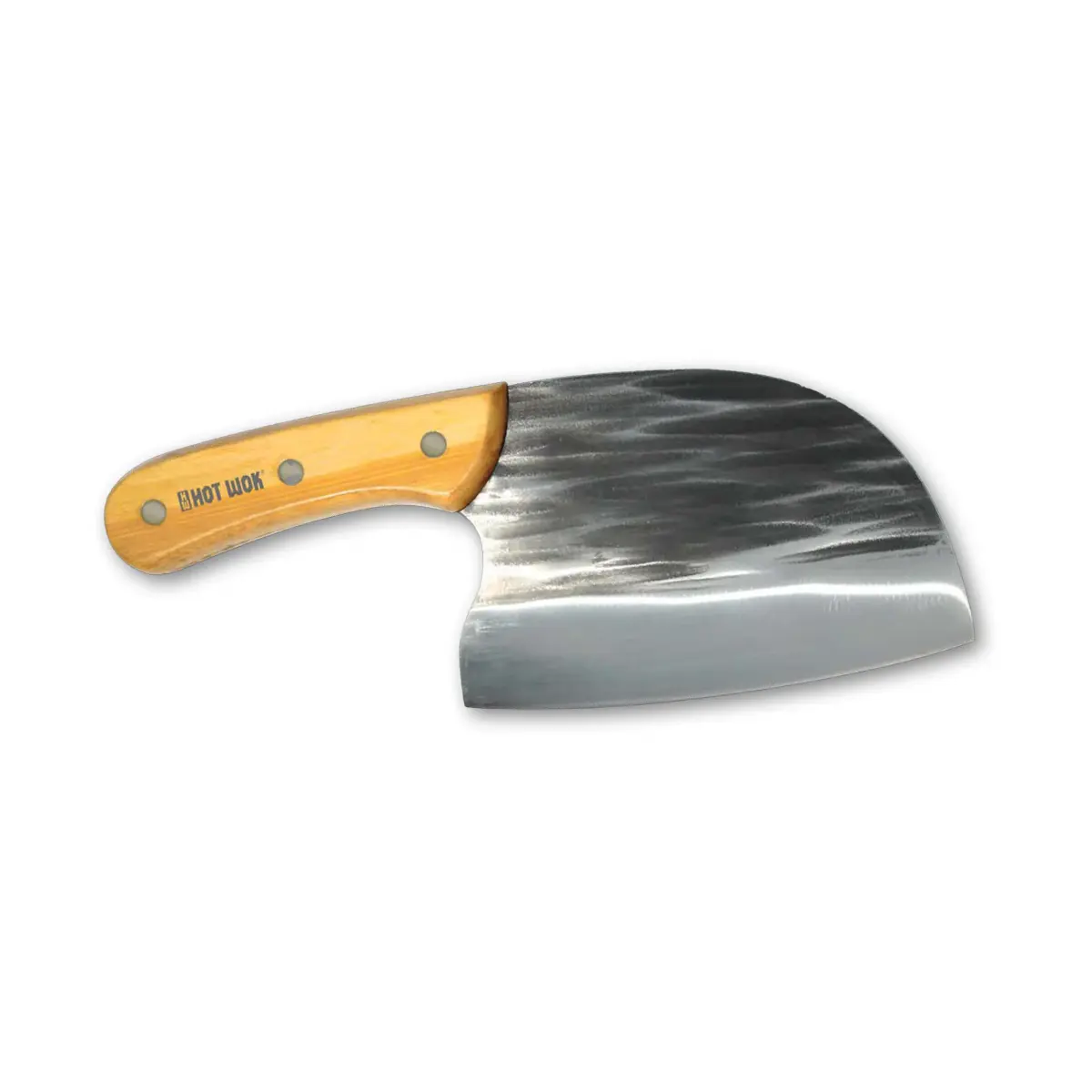 Hot Wok kløyvekniv 24,5 cm, Rustfritt stål-bambus