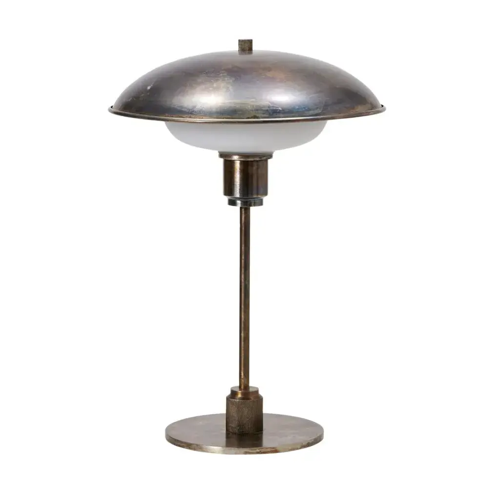 Boston bordlampe, Antikk brun