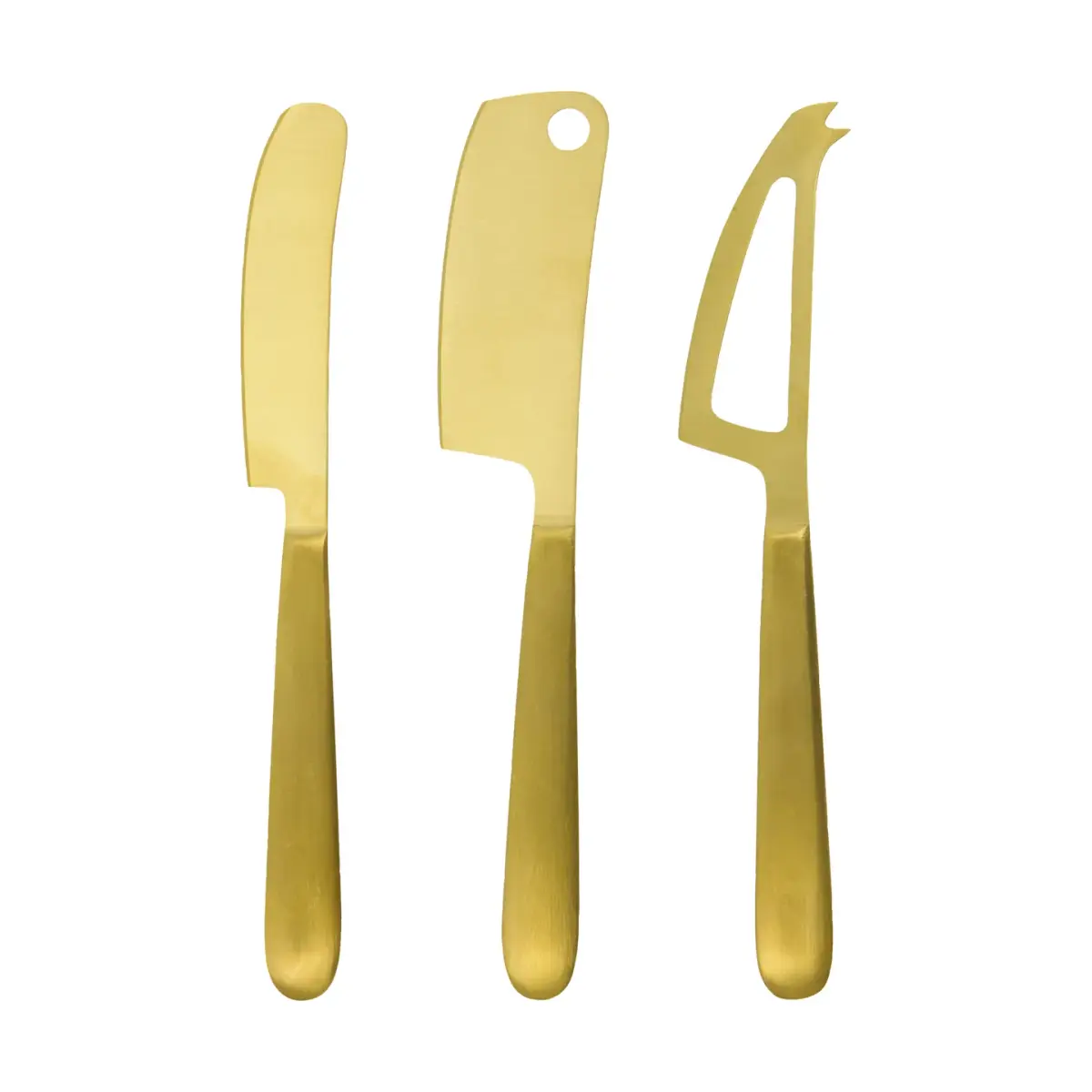 Cheese ostekniver 3 deler, Gyllen