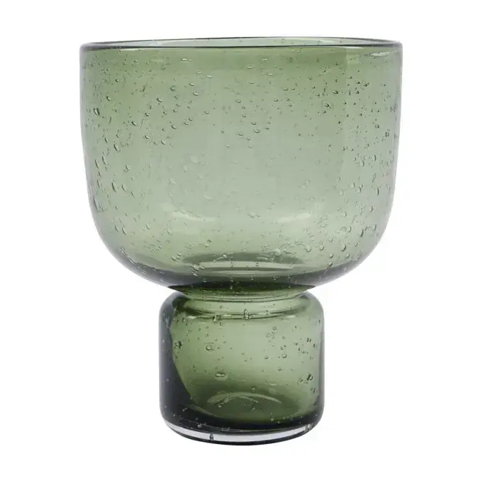Farida vase 22 cm, Olivengrønn