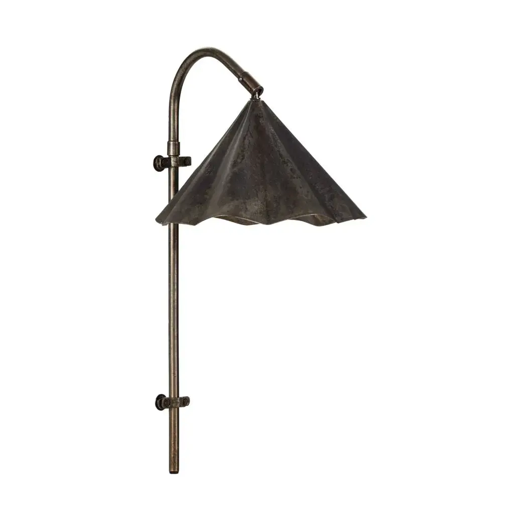 Flola vegglampe 51 cm, Antikk brun