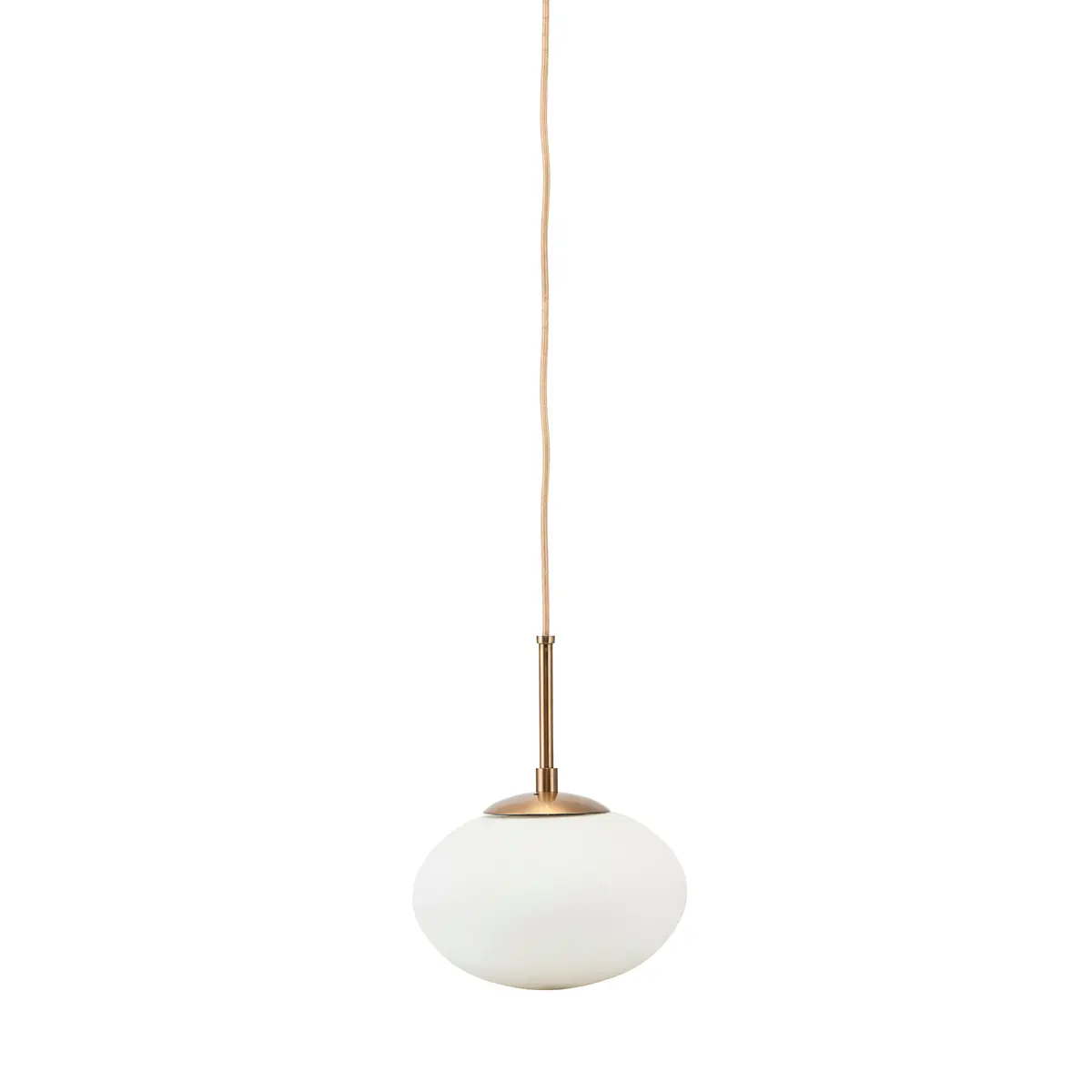 Opal taklampe 22 x 17 cm, hvit