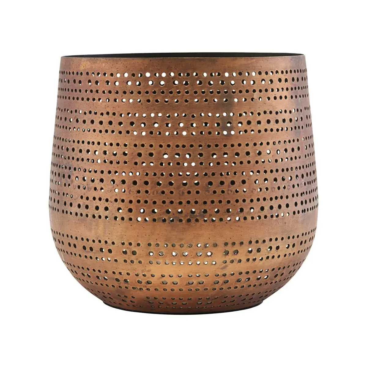 Perfo lyslykt Ø18x16,5 cm, Gyllen