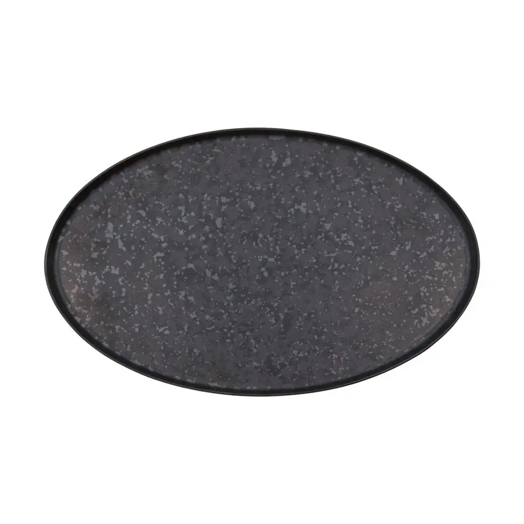 Pion serveringsfat 19,6x31 cm, Svart-brun
