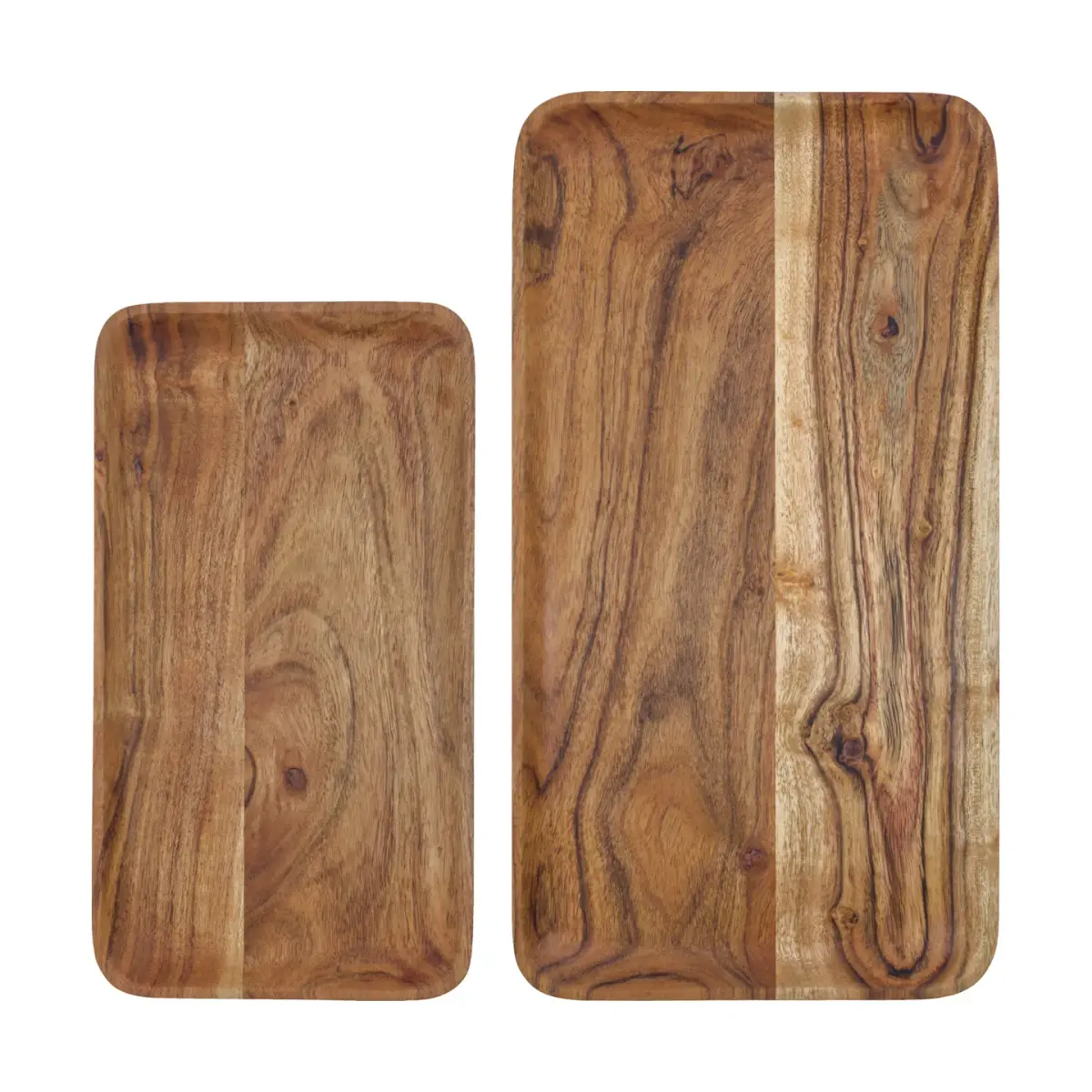 Wood brett 2 deler, Natur