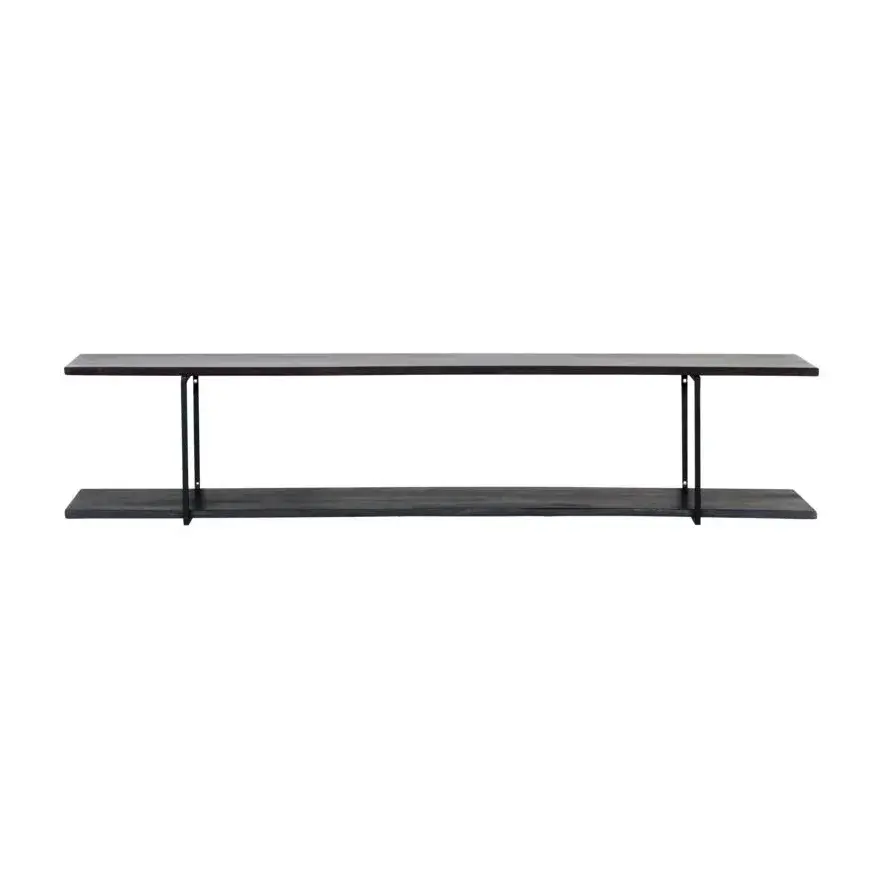Woods hylle 130 cm, Sort