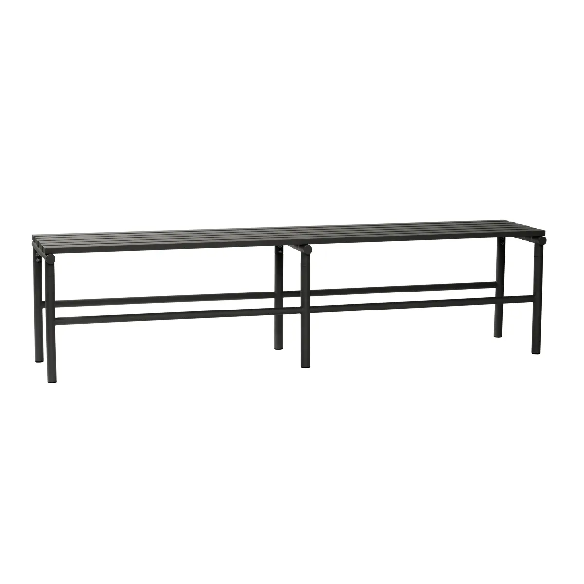 Benk 180x37 cm, Svart