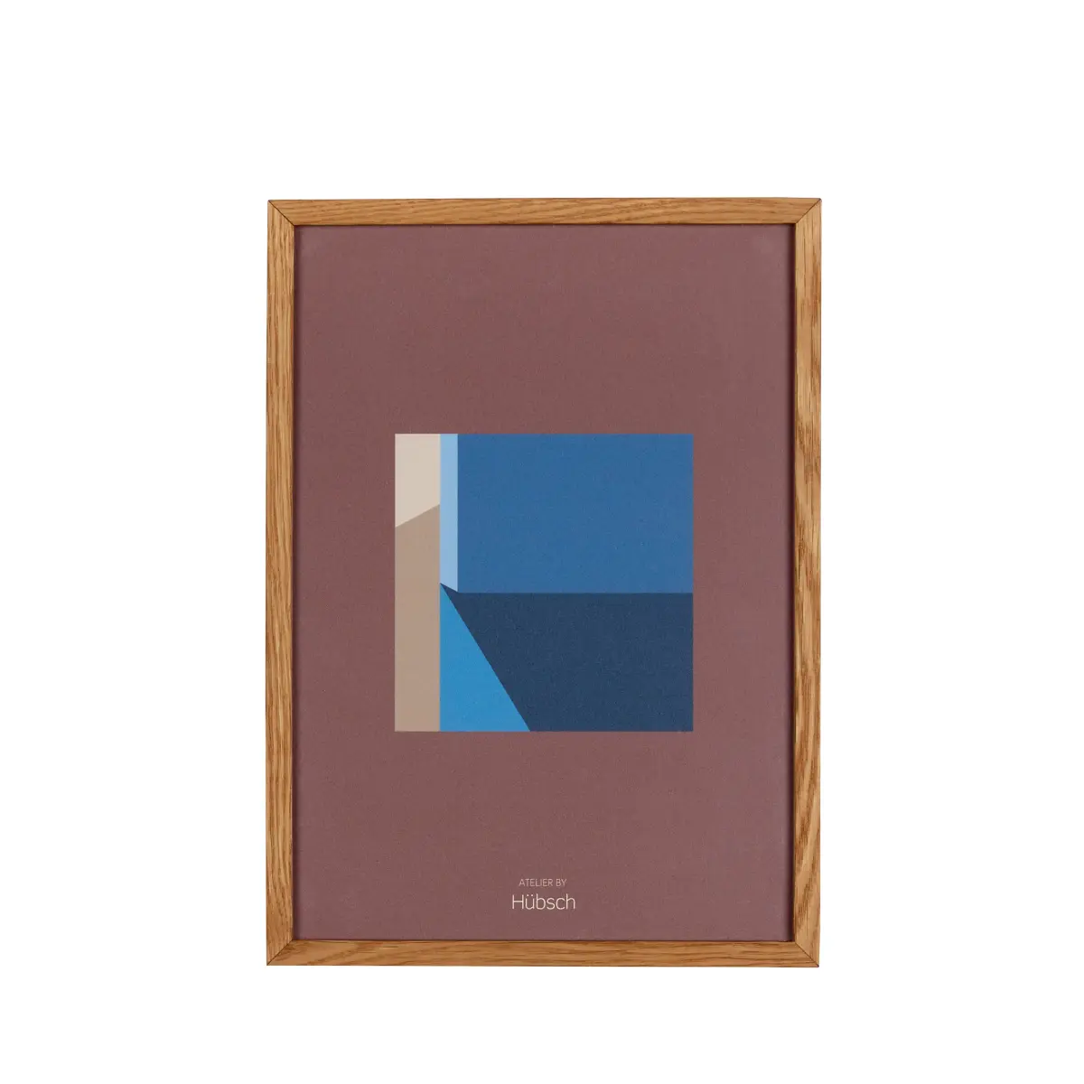 Bilde med ramme 21x30 cm, Eik