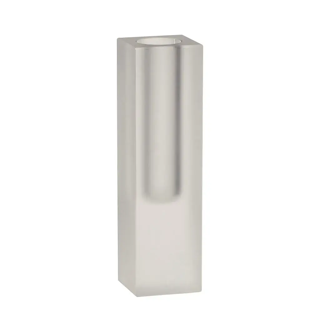 Block vase slim 18 cm, Frostet glass