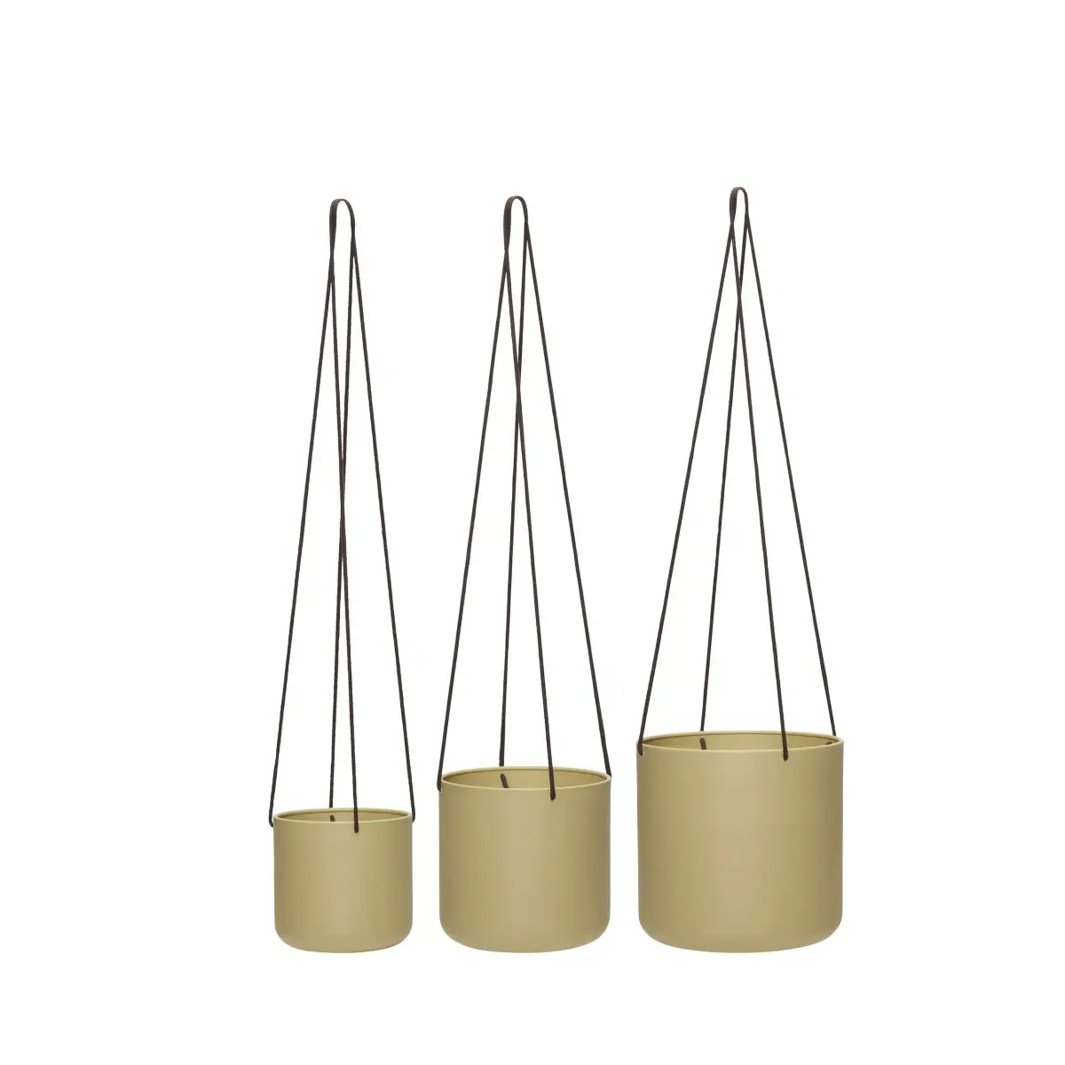 Bloom hengepotter 3-pakning, Beige