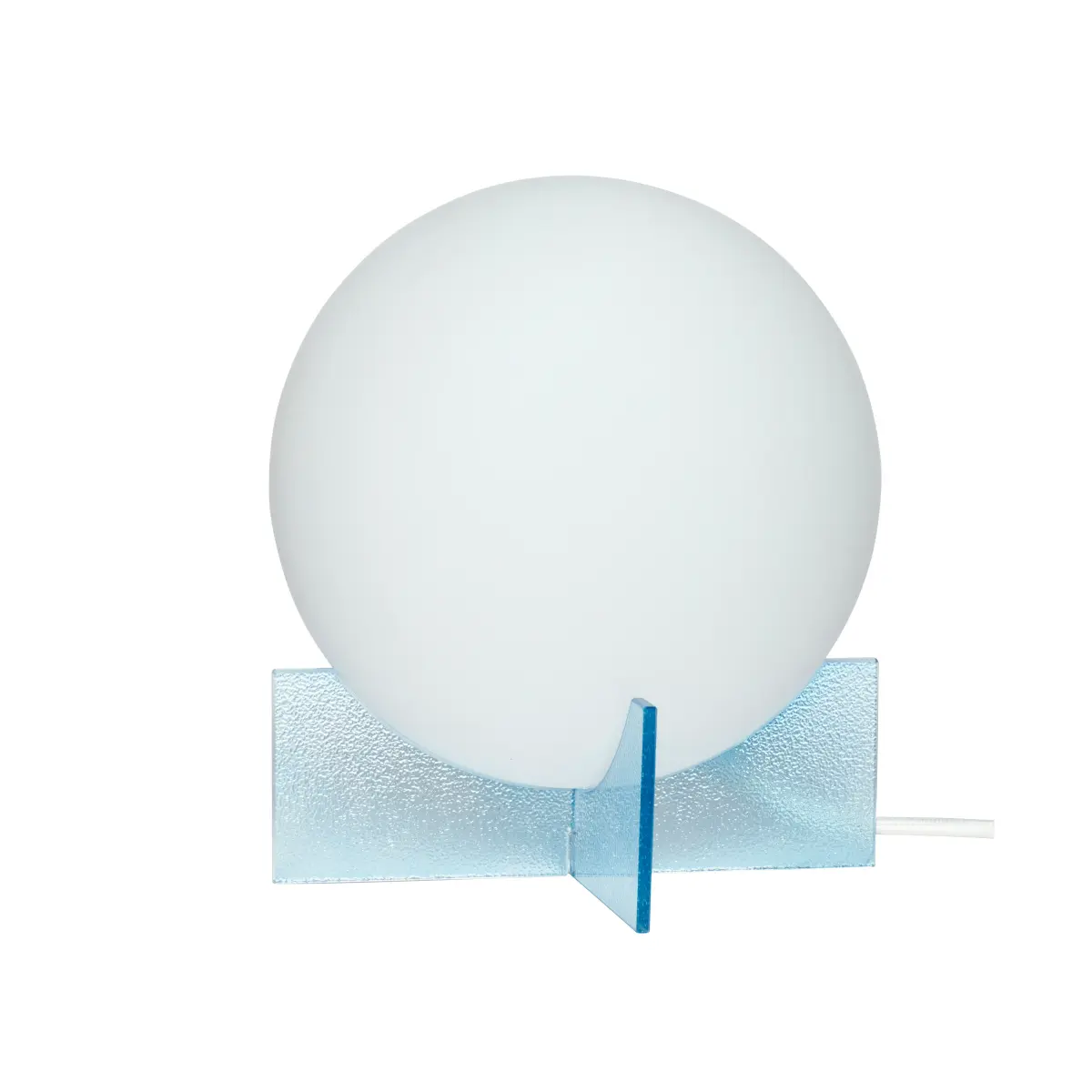 Bordlampe Ø20 cm, Opal-blå