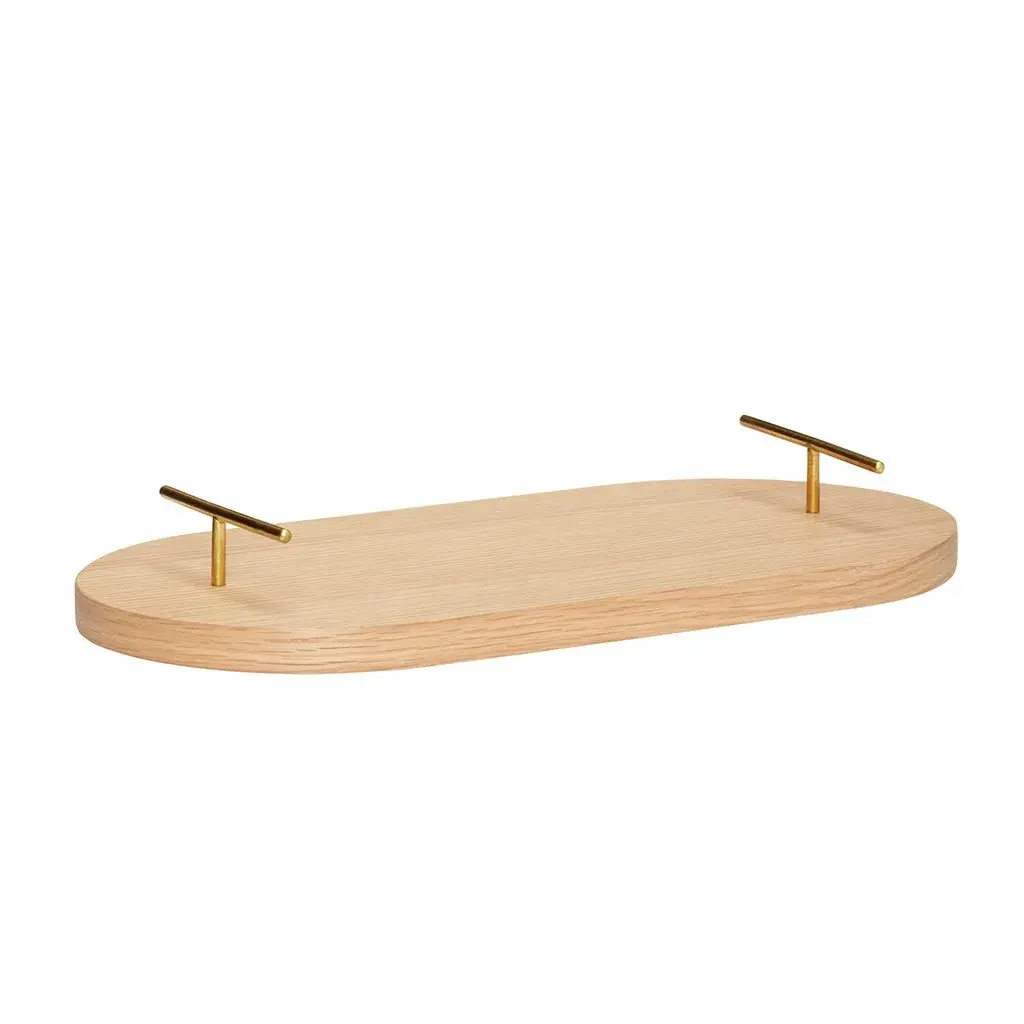 Brett med trehåndtak 40 cm, Beige