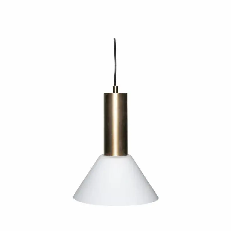 Contrast taklampe 28 cm, Polert messing