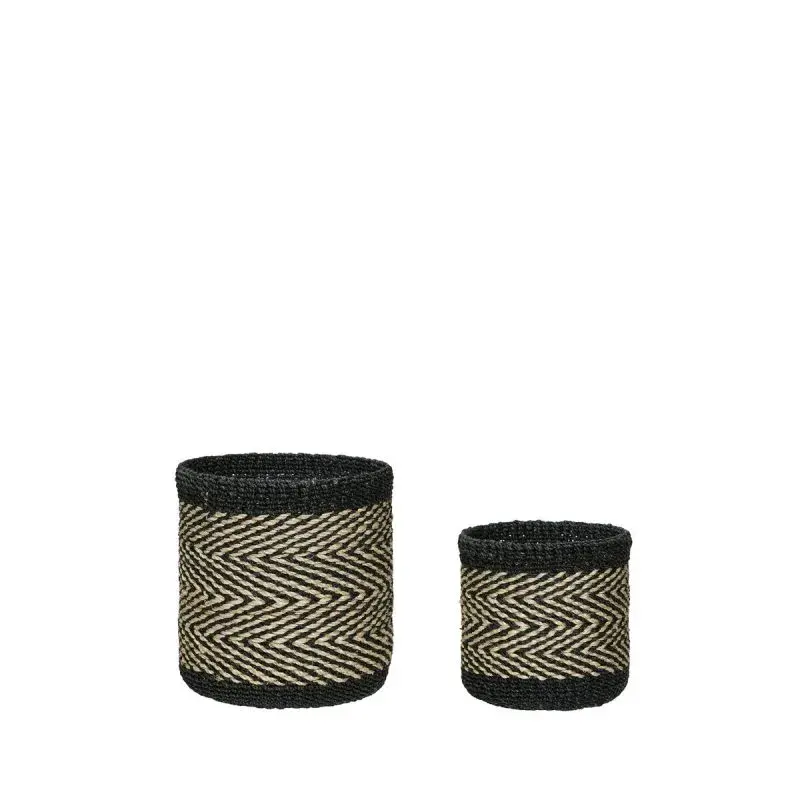 Criss Cross kurver 2-pakning, Natur-svart
