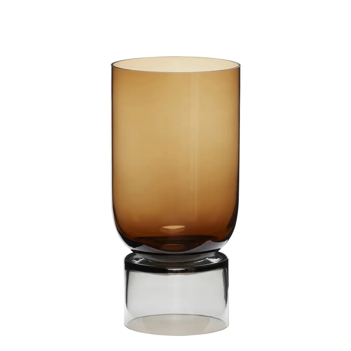 Hübsch Vase stor, Amber-grå