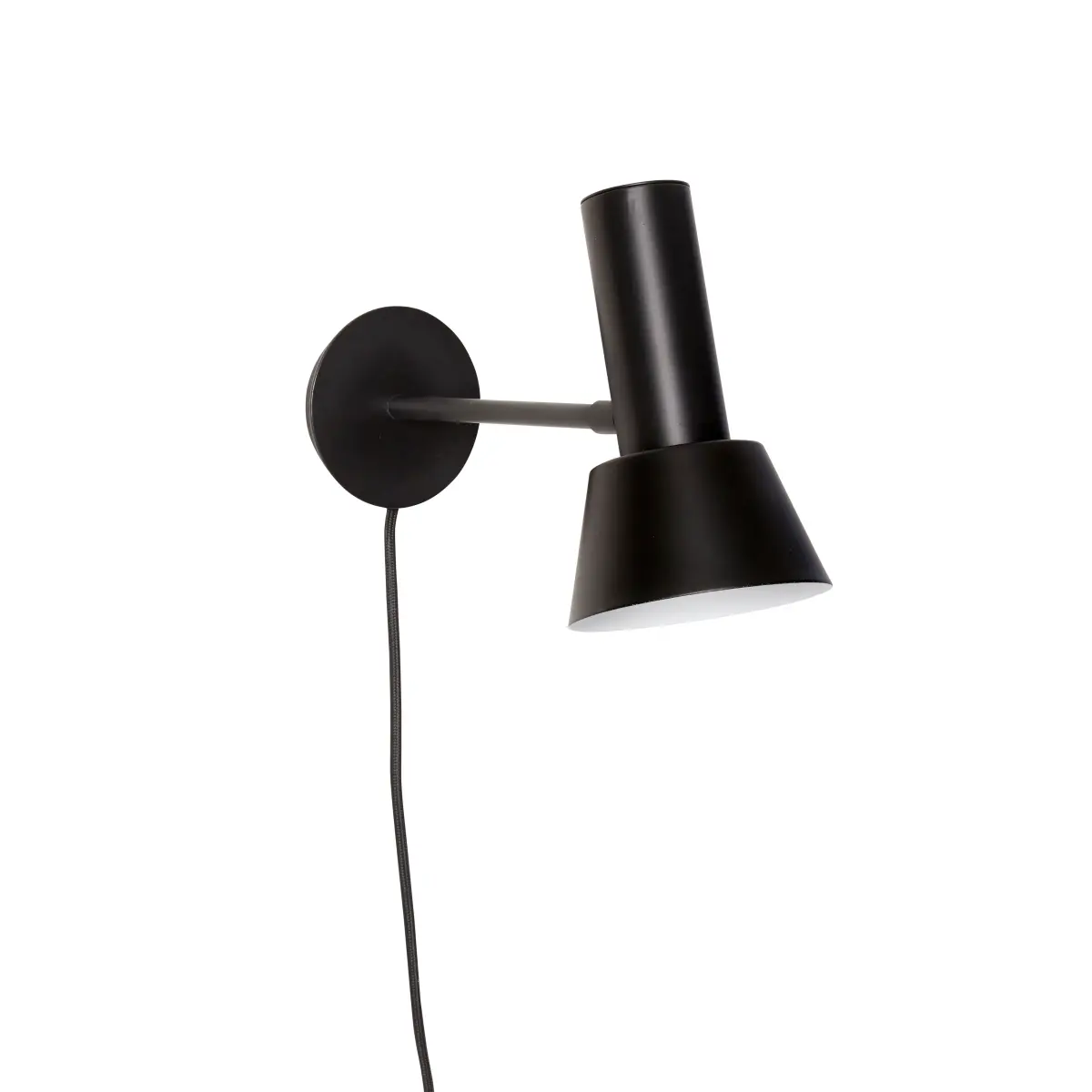 Hübsch vegglampe H20 cm, Svart
