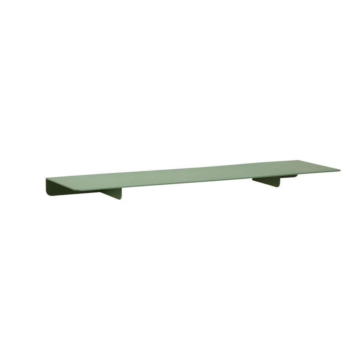 Hylle 15x50 cm, Metall-grønn