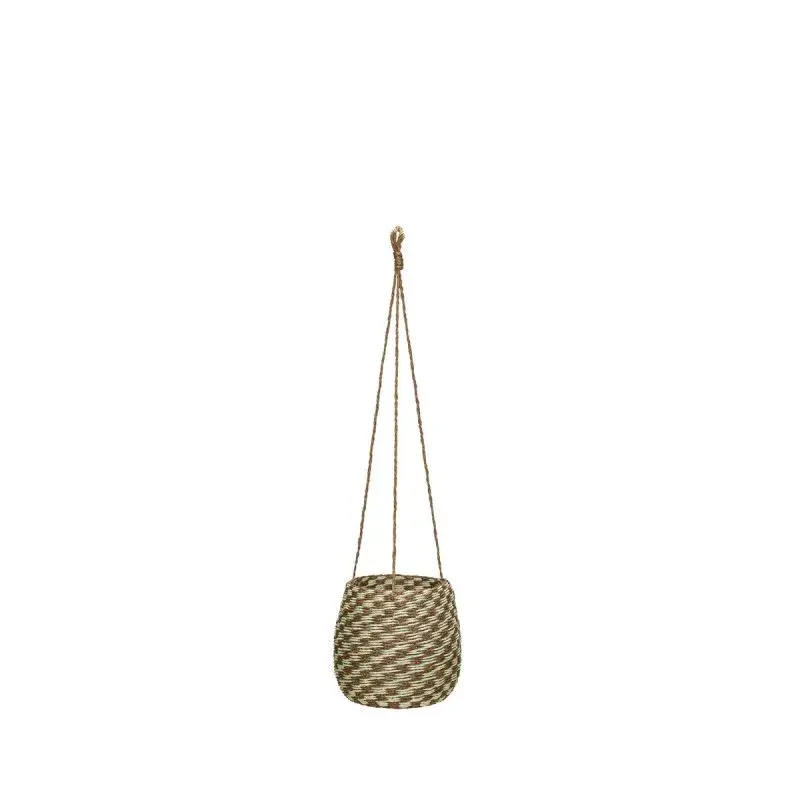 Kurv Faye Checky 20 cm, Brun-grønn