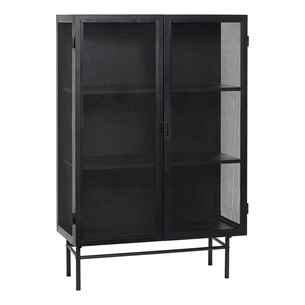 Metallskap 100x45x150 cm, Svart