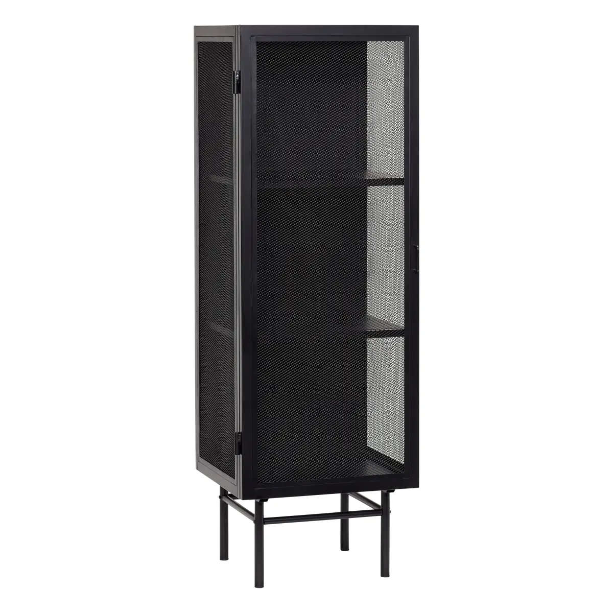 Metallskap 50x45x150 cm, Svart