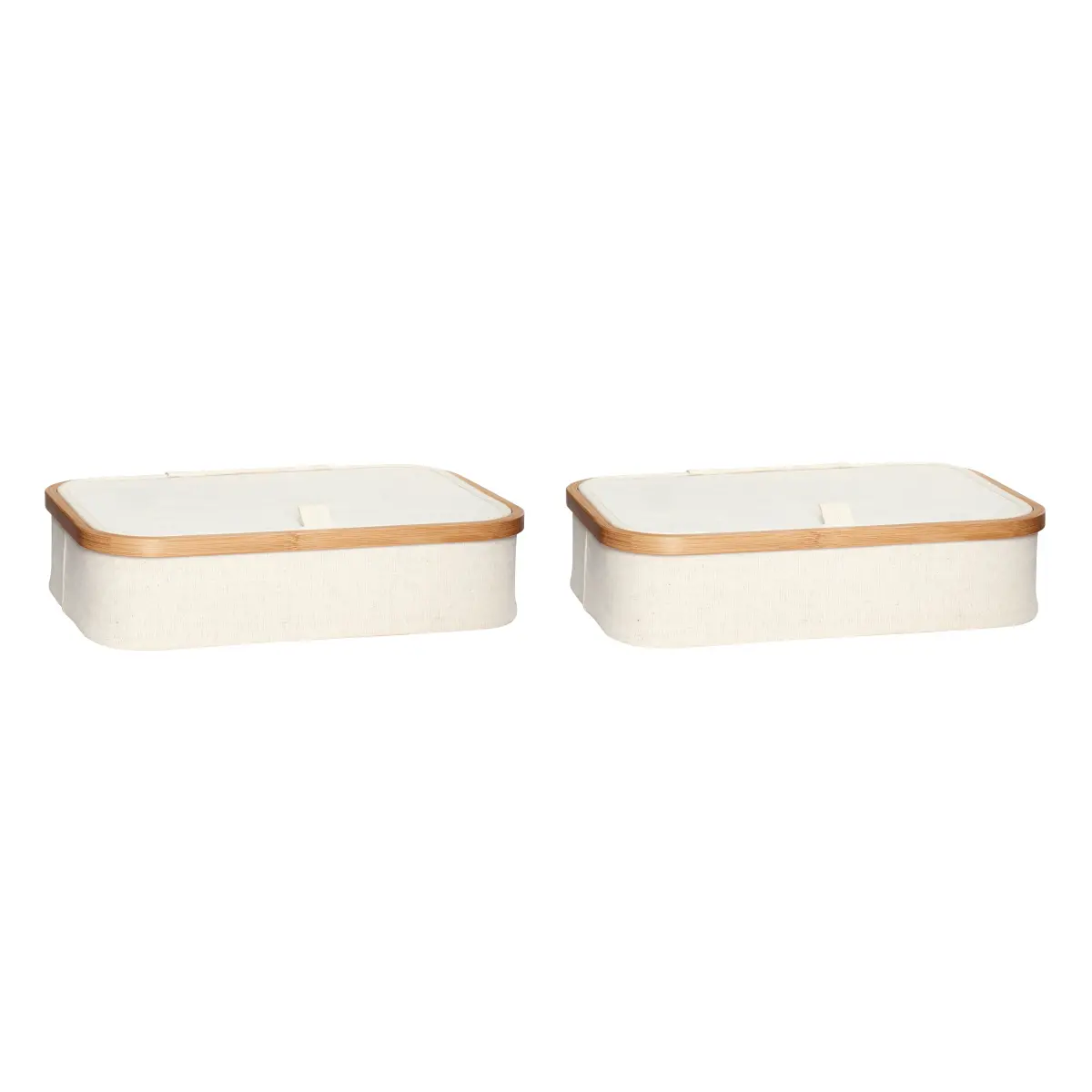 Oppbevaringsboks 2-pakning, Beige