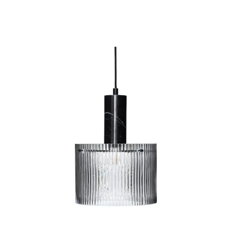 Revolve taklampe Ø25 cm, Marmor-svart-klar
