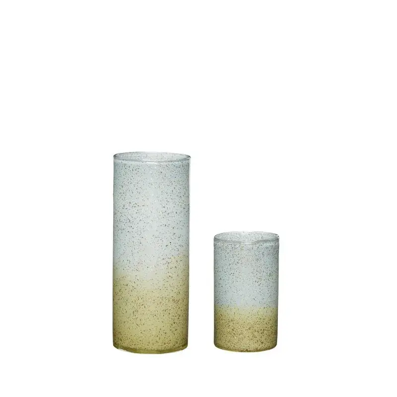 Shimmer Vase 2-pakning, Blå-glitter