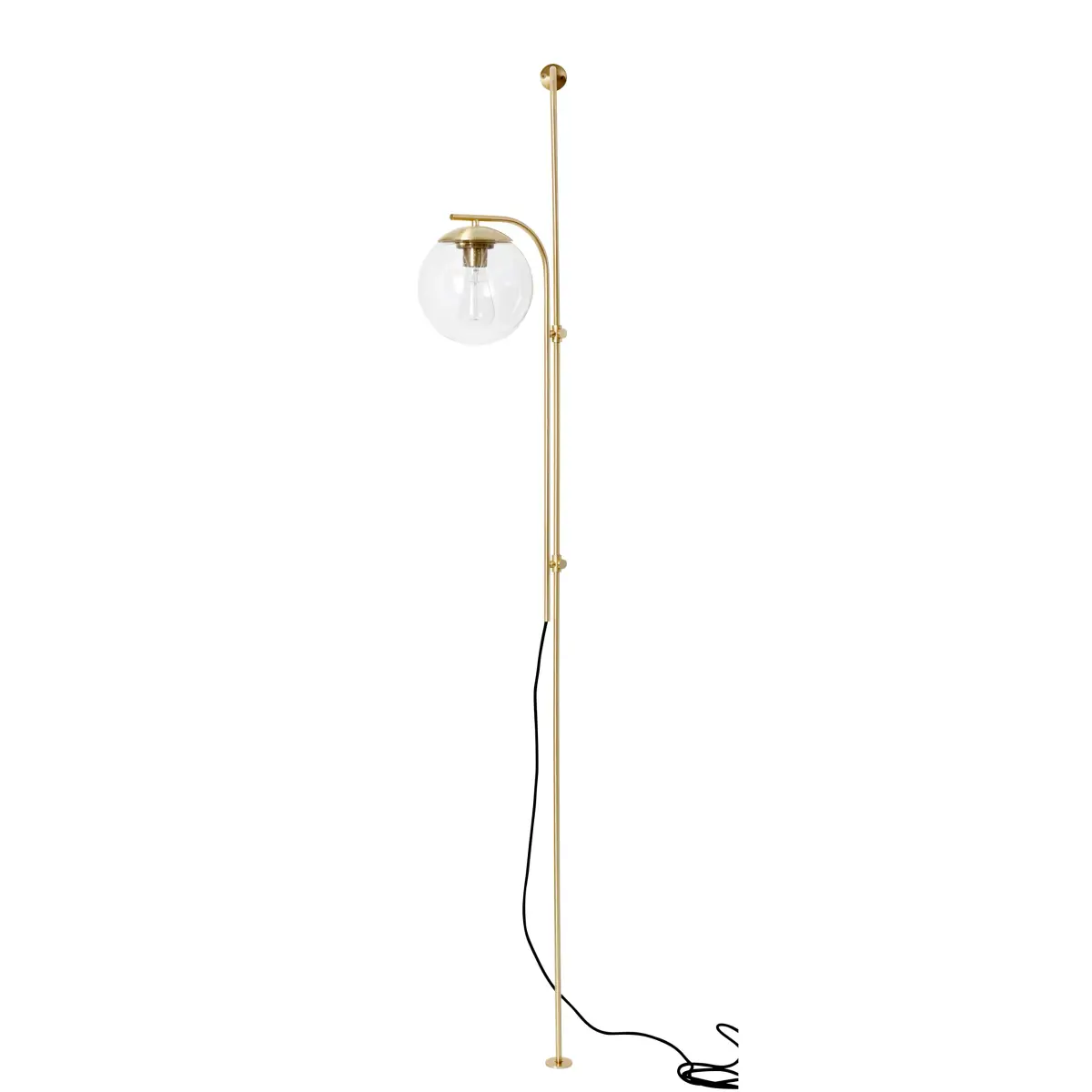 Vegglampe 182 cm, Messing