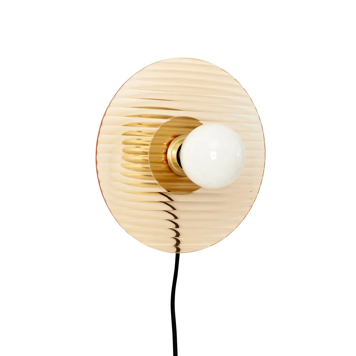 Vegglampe Ø25 cm, Amber