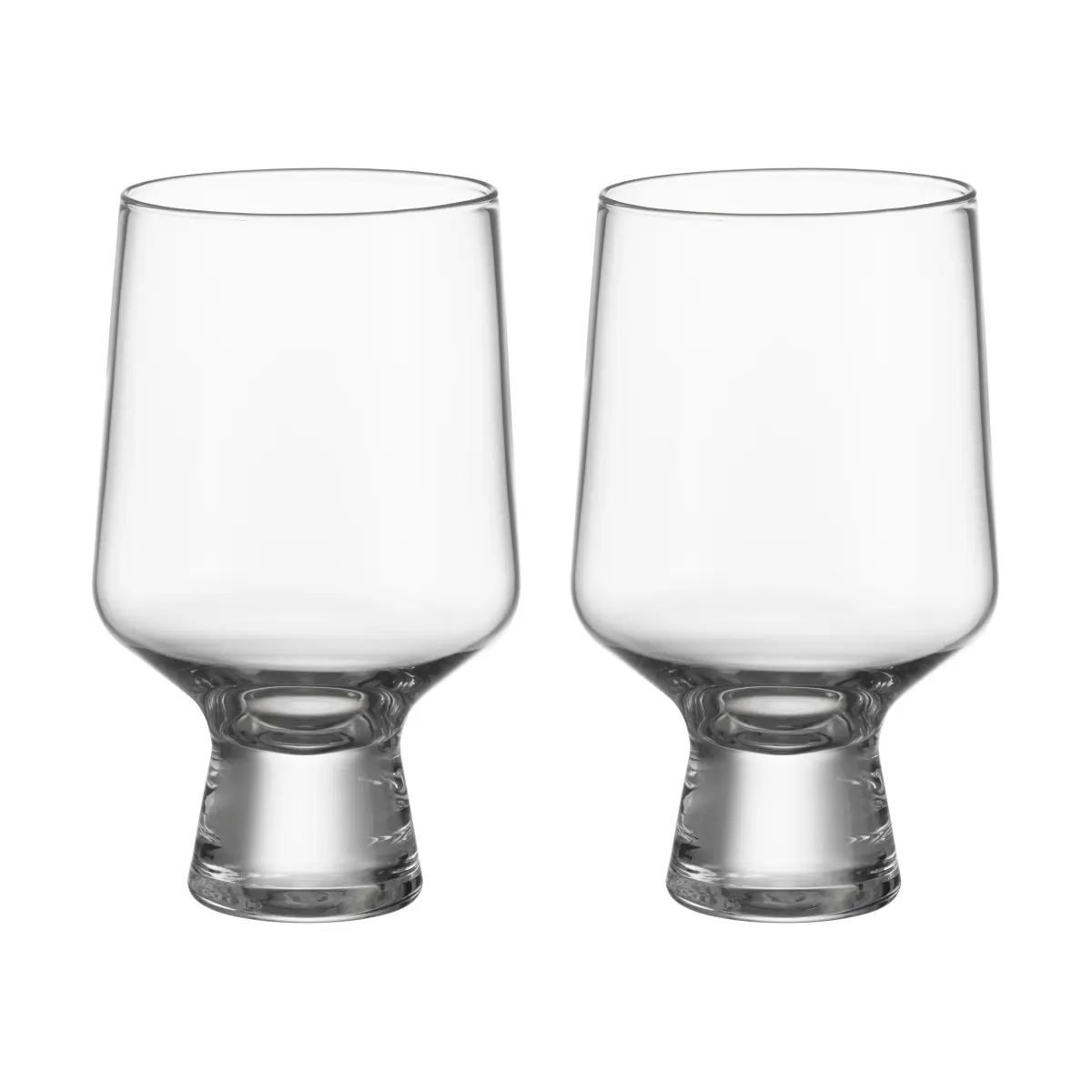 Solare glass på fot 40 cl 2-pakning, Klar