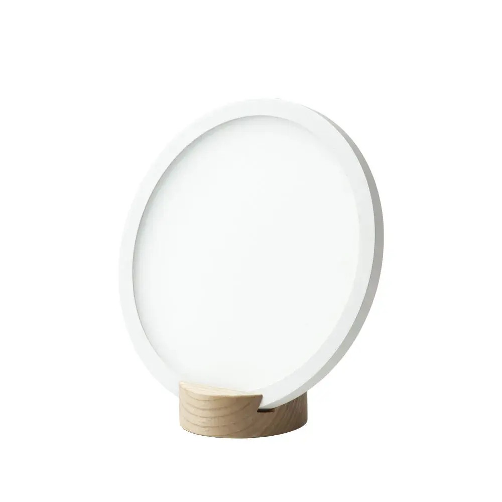 Epic bordlampe, hvit, lampefot ask