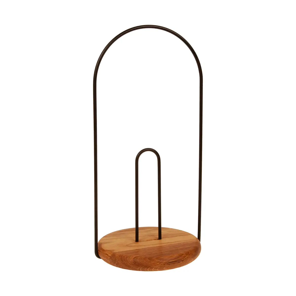 Iris hantverk kjøkkenrullholder, Oljet eik-metall, Ø14,8 cm