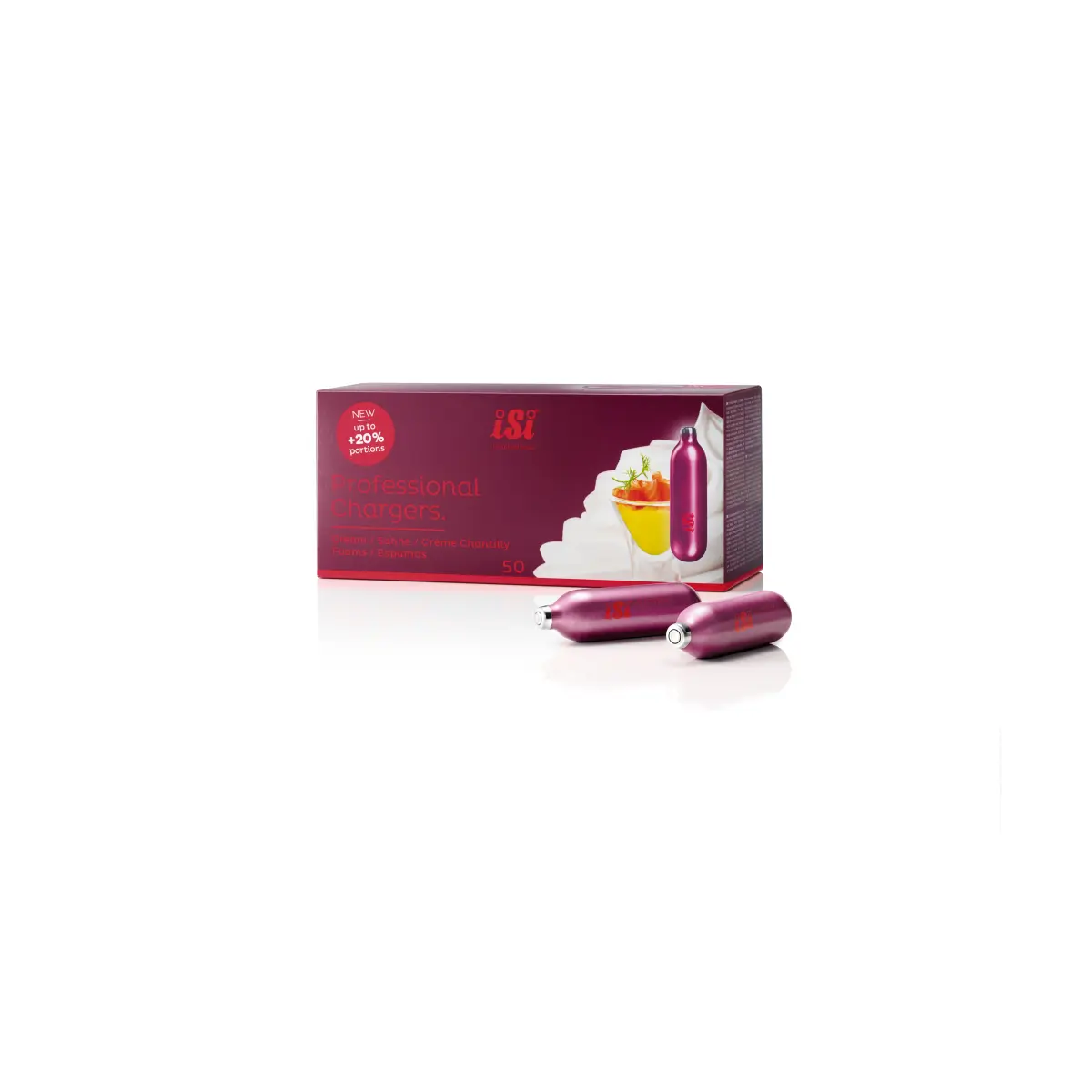 Fløtepatroner iSi Pro, 50-pk