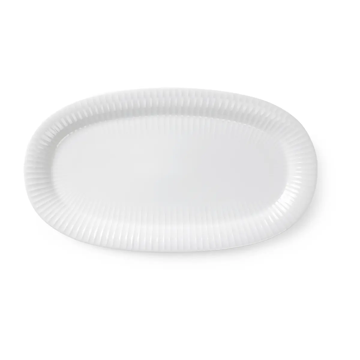 Hammershøi serveringsfat ovalt 40 x 22,5 cm, Hvit