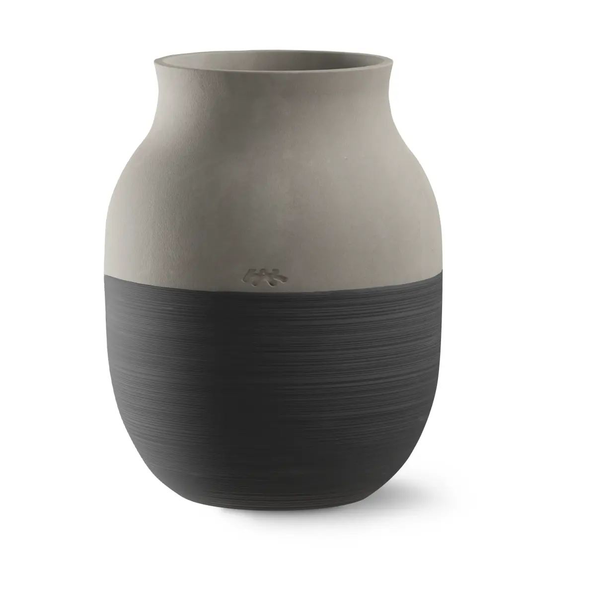 Omaggio Circulare Vase H20 cm, Antrasittgrå