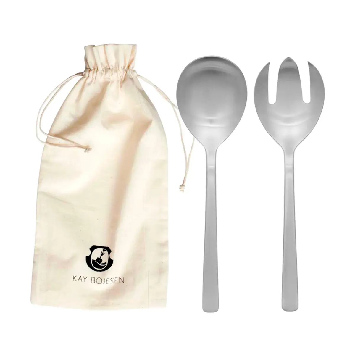 Grand Prix salatbestikk 23,5 cm 2 deler, Matte steel