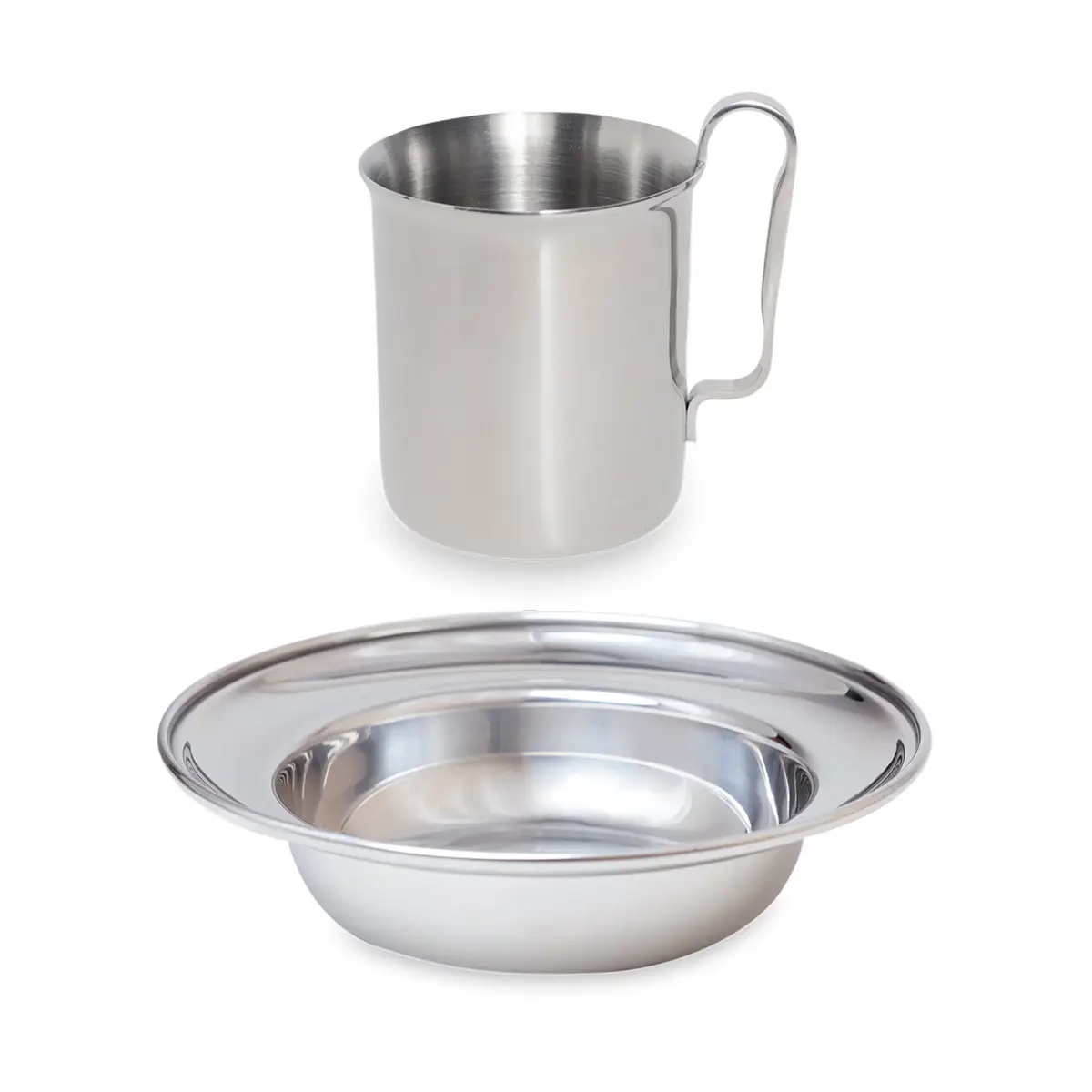 Kay Bojesen barneservise 2 deler, Polished steel