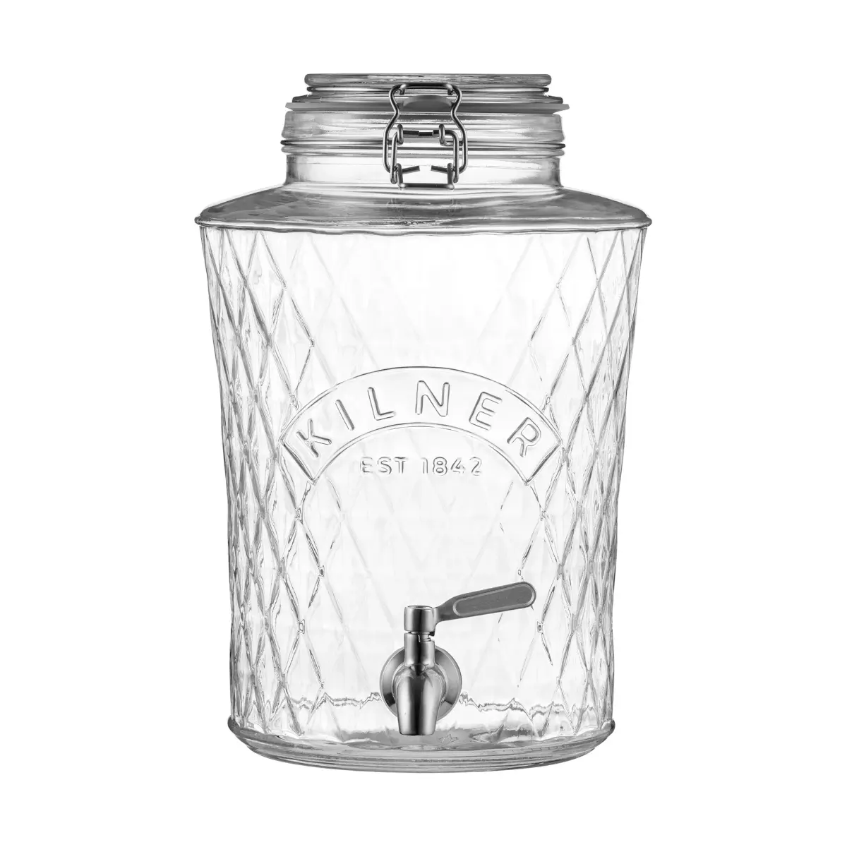 Kilner DIAMANT drikkedispenser med tappkran, Klar, 5 L