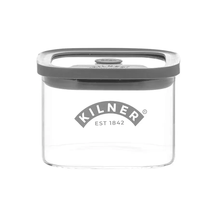 Kilner FRESH oppbevaringskrukke, Klar-grå, 0,5 L