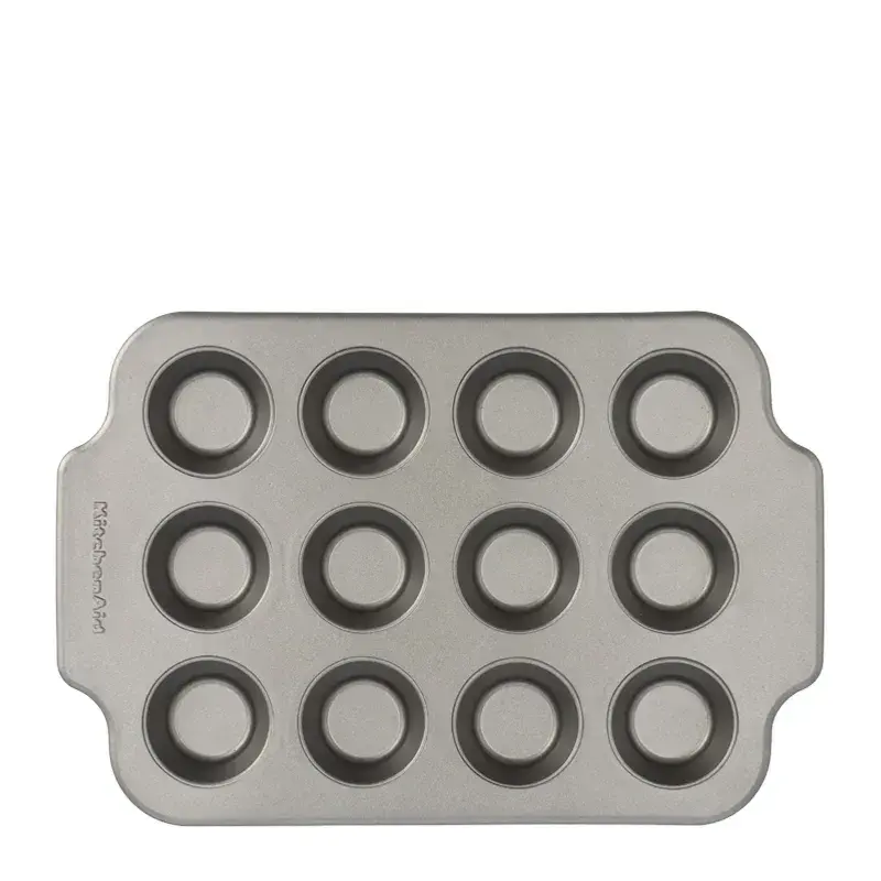 KitchenAid kake-/muffinsform, Rustfritt stål-grå