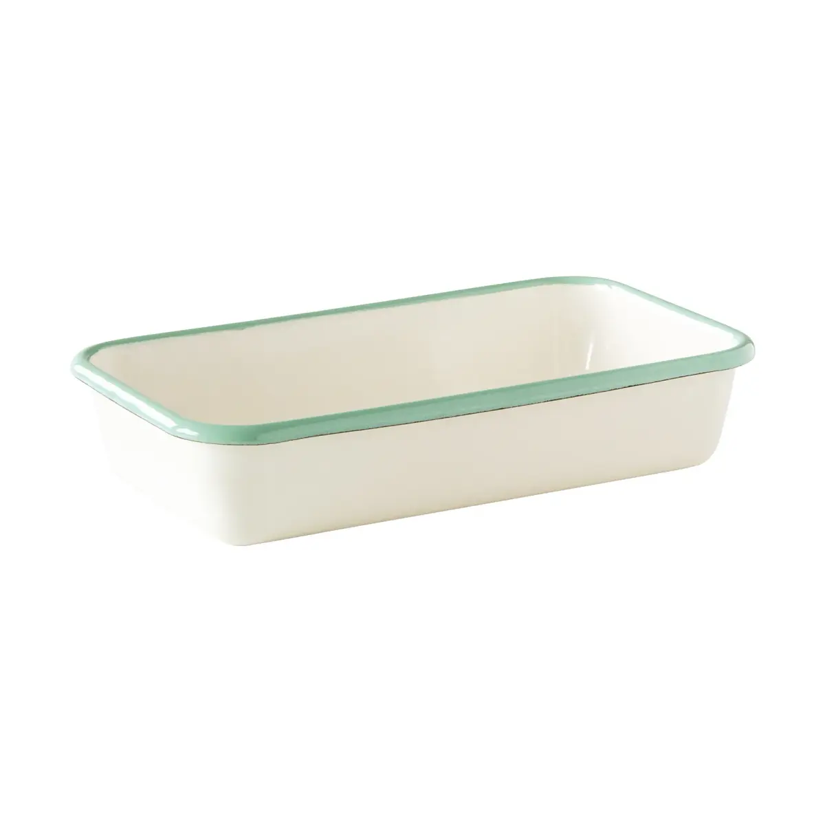 Kockums ildfast form, Cream lux-grønn, 23×13,5 cm