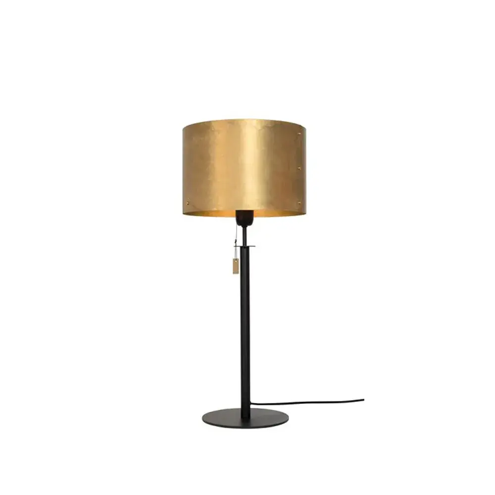Svep bordlampe, sort/ubehandlet messing ​