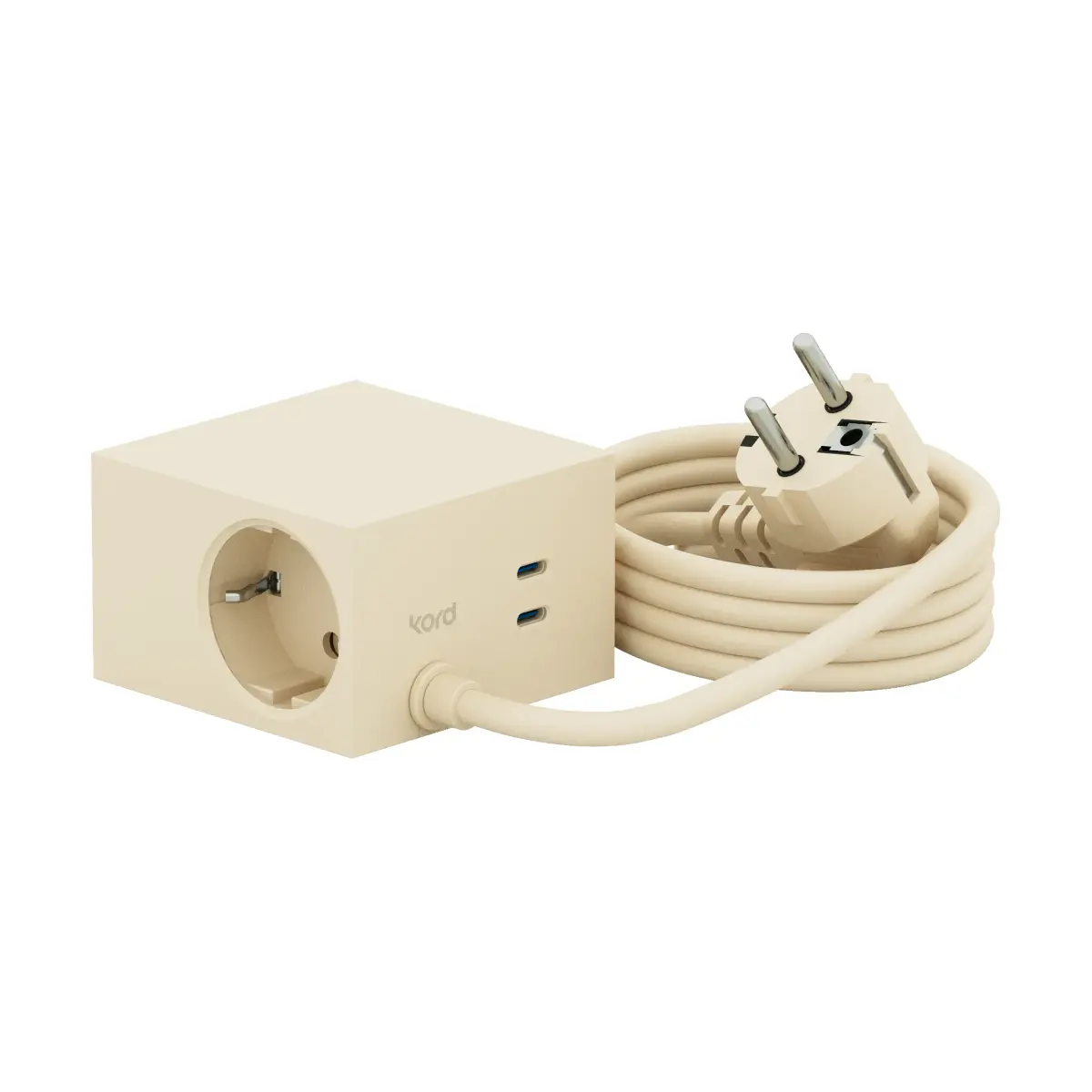 Cuboid+ grenuttak USB-C 30W 2 m, Pearled Ivory