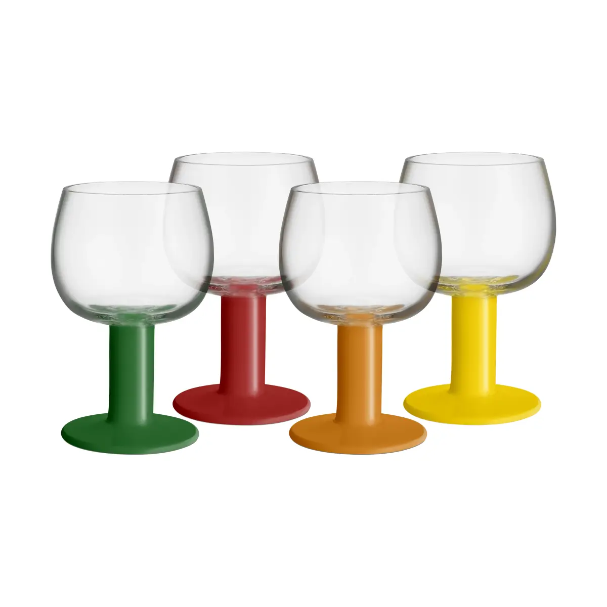 Fars glass, Miksede farger, 40 cl, 4-pakning