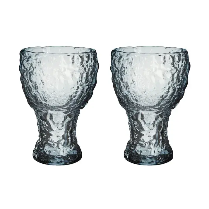 Moss highball glass sirkulær 42 cl 2-pk, Blå