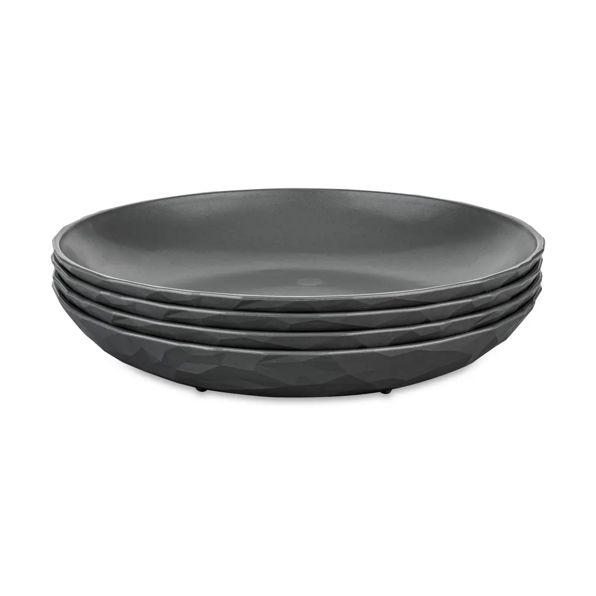 Club dyp tallerken Ø22 cm 4-pakning biocirk termoplast, Nature ash grey