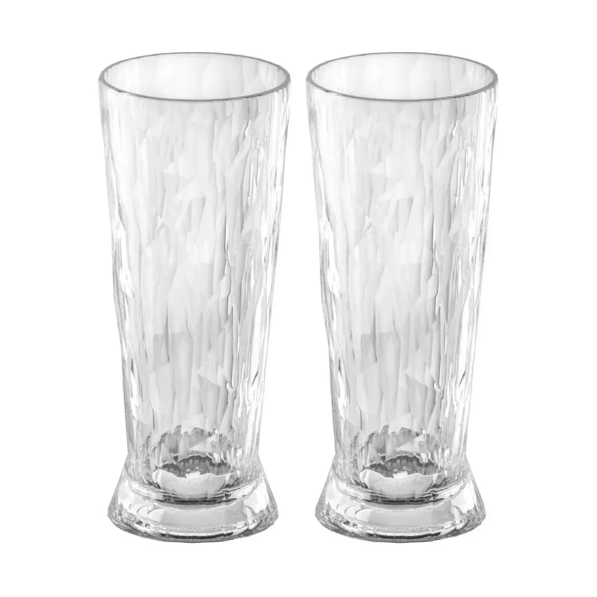 Club No. 10 ølglass plast 30 cl 2-pakning, Krystallklar